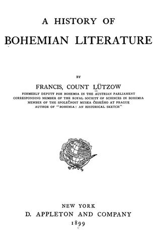 Cover for A history of Bohemian literature