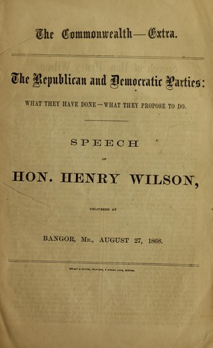 Cover for The Republican and Democratic parties