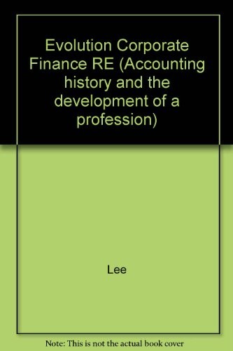 Cover for The evolution of corporate financial reporting