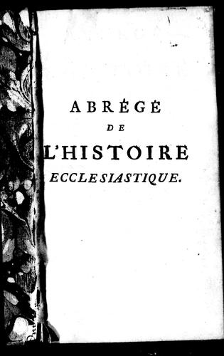 Cover for Abrégé de l'histoire ecclésiastique
