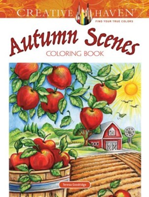 Cover for Autumn Scenes Coloring Book (Creative Haven)