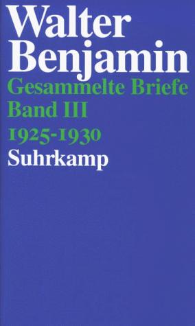 Cover for Gesammelte Briefe, 6 Bde., Bd.3, 1925-1930
