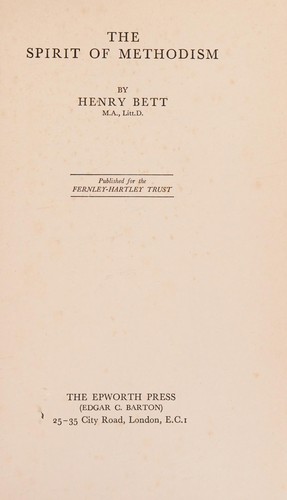 Cover for Spirit of Methodism