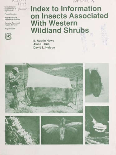Cover for Index to information on insects associated with western wildland shrubs