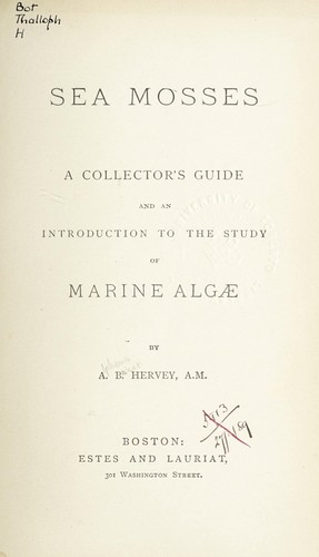 Cover for Sea mosses