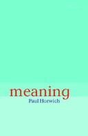 Cover for Meaning
