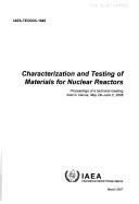 Cover for Characterization and testing of materials for nuclear reactors