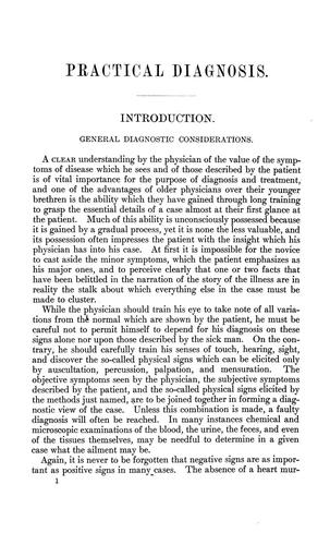 Cover for Practical diagnosis