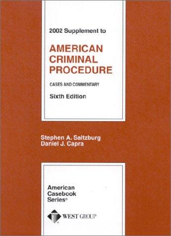 Cover for American Criminal Procedure