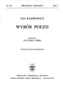 Cover for Wybór poezji