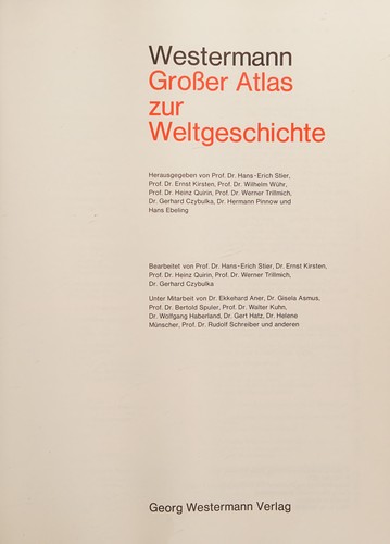 Cover for Grosser Atlas zur Weltgeschichte
