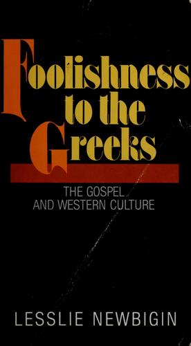 Cover for Foolishness to the Greeks