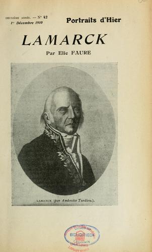 Cover for Lamarck