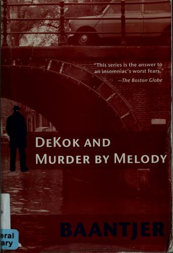 Cover for DeKok and murder by melody