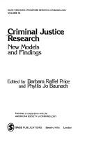 Cover for Criminal Justice Research