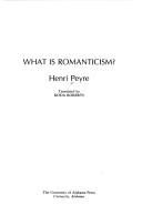 Cover for What is romanticism?