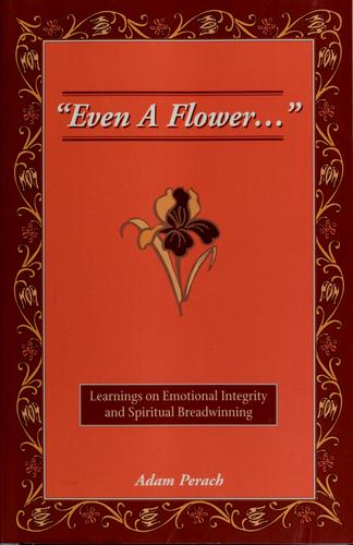 Cover for "Even a flower ... "