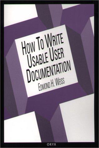 Cover for How to write usable user documentation