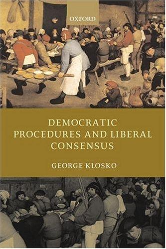 Cover for Democratic Procedures and Liberal Consensus