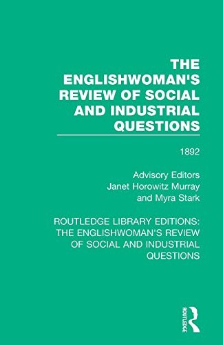 Cover for The Englishwoman's Review of Social and Industrial Questions