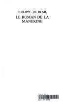 Cover for Philippe de Remi , Le Roman de La Manekine