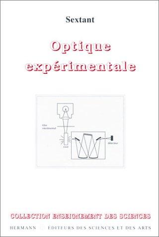 Cover for Optique expérimentale