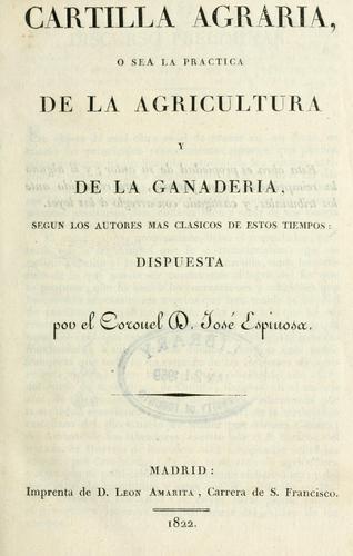 Cover for Cartilla agraria