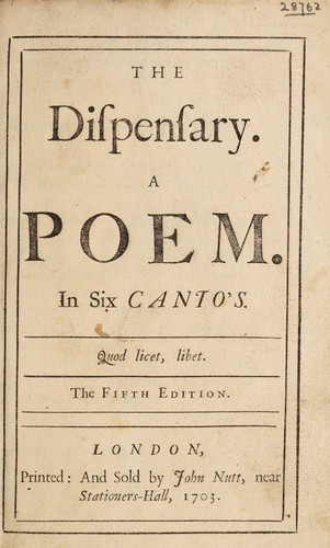 Cover for The dispensary