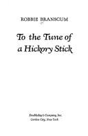 Cover for To the tune of a hickory stick