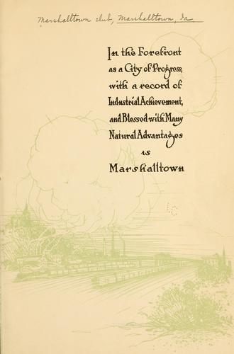 Cover for In the forefront as a city of progress ...