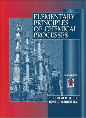 Cover for Elementary principles of chemical processes