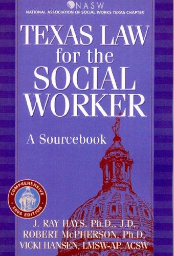 Cover for Texas Law for the Social Worker