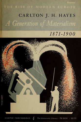 Cover for A generation of materialism, 1871-1900