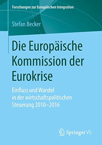 Cover for Die Europäische Kommission der Eurokrise