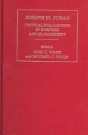 Cover for Joseph M. Juran
