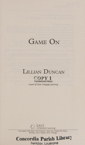 Cover for Game On