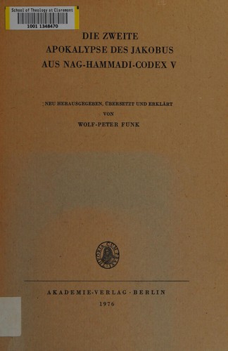 Cover for Die zweite Apokalypse des Jakobus aus Nag-Hammadi-Codex V