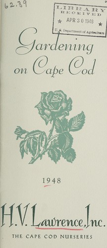 Cover for Gardening on Cape Cod, 1948
