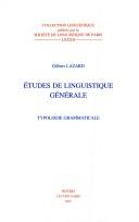 Cover for Etudes de linguistique générale