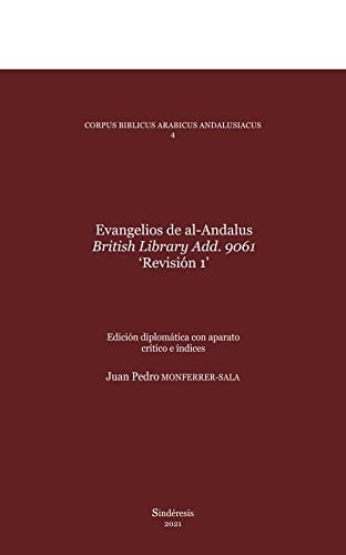 Cover for EVANGELIOS DE AL-ANDALUS. BRITISH LIBRARY ADD. 9061 ‘REVISIÓN 1’