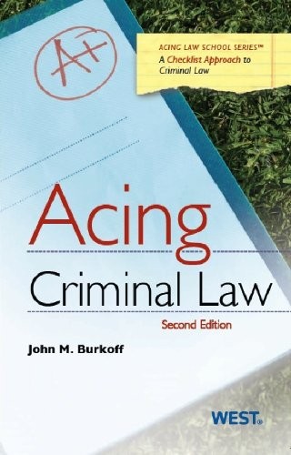 Cover for Acing Criminal Law