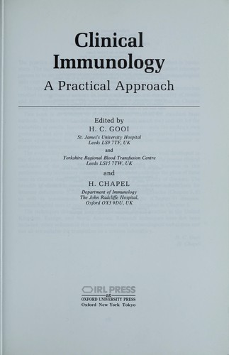 Cover for Clinical Immunology
