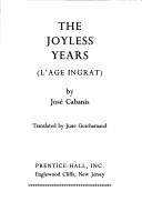 Cover for The joyless years