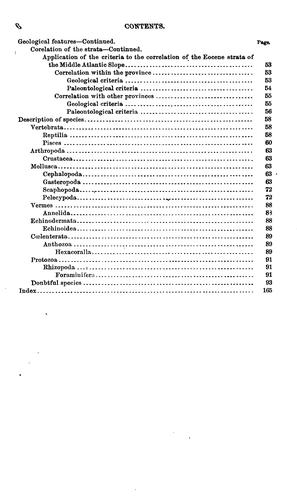 Cover for The Eocene Deposits of the Middle Atlantic Slope in Delaware, Maryland, and Virginia