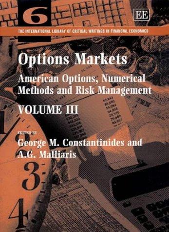 Cover for Options Markets (The International Library of Critical Writings in Financial Economics series)