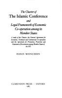 Cover for charter of the Islamic Conference and legal framework of economic co-operation among its member states
