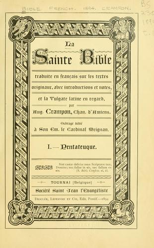 Cover for La Sainte Bible
