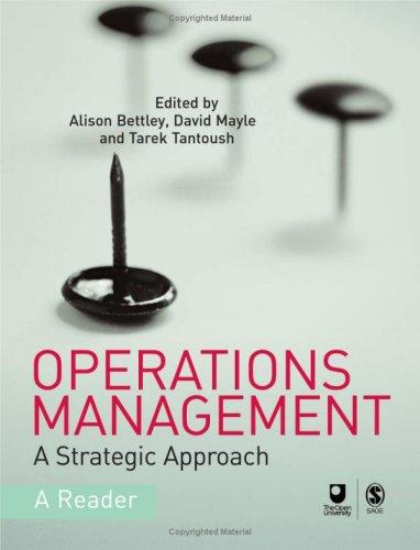 Cover for Operations Management