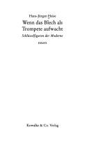 Cover for Wenn das Blech als Trompete aufwacht
