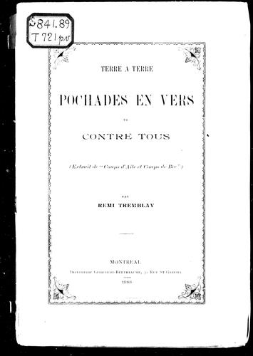 Cover for Terre à terre